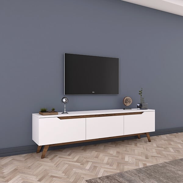 HABITAT ET JARDIN - Meuble TV en bois "Digi" - 180 x 35 x 48 cm - Marron - large