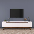 HABITAT ET JARDIN - Meuble TV en bois "Digi" - 180 x 35 x 48 cm - Marron - vignette