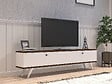HABITAT ET JARDIN - Meuble TV en bois "Parlak" - 160 x 25 x 40 cm - Blanc - vignette