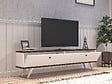 HABITAT ET JARDIN - Meuble TV en bois "Parlak" - 160 x 25 x 40 cm - Blanc - vignette