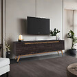 HABITAT ET JARDIN - Meuble TV en bois "Digi" - 180 x 35 x 48 cm - Noir - vignette