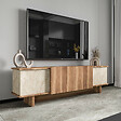 HABITAT ET JARDIN - Meuble TV en bois "Diana" 180 x 33 x 50 cm - Travertin - vignette