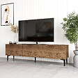 HABITAT ET JARDIN - Meuble TV en bois "Felix" - 160 x 31 x 44 cm - Marron - vignette