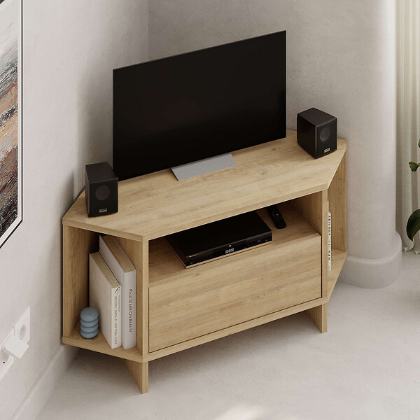 HABITAT ET JARDIN - Meuble TV en bois "Viva" - 95 x 35 x 45 cm - Beige - large