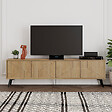 HABITAT ET JARDIN - Meuble TV en bois "Dune" - 180 x 29 x 50 cm - Beige - vignette