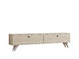 HABITAT ET JARDIN - Meuble TV en bois "Parlak" - 160 x 25 x 40 cm - Beige - vignette