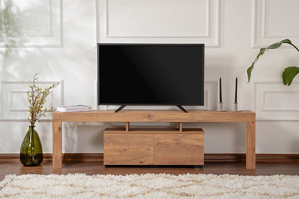 HABITAT ET JARDIN - Meuble TV en bois "Enclave" - 180 x 31 x 50 cm - Marron - large