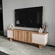 HABITAT ET JARDIN - Meuble TV en bois "Diana" 180 x 33 x 50 cm - Beige - vignette