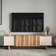 HABITAT ET JARDIN - Meuble TV en bois "Diana" 180 x 33 x 50 cm - Beige - vignette