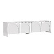 HABITAT ET JARDIN - Meuble TV en bois "Aurelia" - 180 x 32 x 45 cm - Blanc - vignette