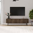 HABITAT ET JARDIN - Meuble TV en bois "Herman" - 160 x 31 x 45 cm - Marron - vignette