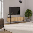HABITAT ET JARDIN - Meuble TV en bois "Herman" - 160 x 31 x 45 cm - Beige - vignette