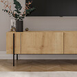 HABITAT ET JARDIN - Meuble TV en bois "Herman" - 160 x 31 x 45 cm - Beige - vignette