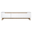 HABITAT ET JARDIN - Meuble TV en bois "Digi" - 180 x 35 x 48 cm - Beige - vignette