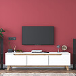 HABITAT ET JARDIN - Meuble TV en bois "Digi" - 180 x 35 x 48 cm - Beige - vignette