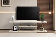 HABITAT ET JARDIN - Meuble TV en bois "Canaz" - 120 x 30 x 33 cm - Travertin - vignette