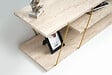 HABITAT ET JARDIN - Meuble TV en bois "Canaz" - 120 x 30 x 33 cm - Travertin - vignette