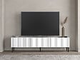 HABITAT ET JARDIN - Meuble TV en bois "Oscar" - 180 x 31 x 45 cm - Blanc - vignette