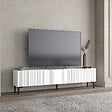 HABITAT ET JARDIN - Meuble TV en bois "Oscar" - 180 x 31 x 45 cm - Blanc - vignette