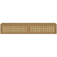 ID MARKET - Meuble TV 180 cm suspendu HANAE 2 portes effet naturel cannage - vignette