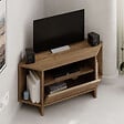 HABITAT ET JARDIN - Meuble TV en bois "Viva" - 95 x 35 x 45 cm - Marron - vignette