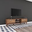 HABITAT ET JARDIN - Meuble TV en bois "Atik" - 180 x 35 x 48 cm - Marron - vignette