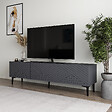 HABITAT ET JARDIN - Meuble TV en bois "Felix" 160 x 31,4 x 44,1 cm - Anthracite - vignette