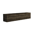 HABITAT ET JARDIN - Meuble TV suspendu en bois avec éclairage LED "Neon" - 160 x 32 x 35 cm - Marron foncé - vignette