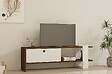 HABITAT ET JARDIN - Meuble TV en bois "Gaye" - 120 x 25 x 36 cm - Blanc - vignette