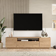 HABITAT ET JARDIN - Meuble TV en bois "Rowen" - 180 x 44 x 44 cm - Marron - vignette