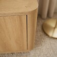 OVIALA - Meuble TV effet bois 150 cm bois clair  - Cesar - vignette