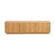 OVIALA - Meuble TV effet bois 150 cm bois clair  - Cesar - vignette