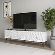 HABITAT ET JARDIN - Meuble TV en bois "Felix" - 160 x 31 x 44 cm - Blanc - vignette