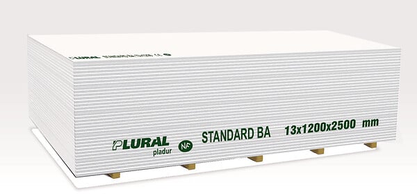 PLURAL - Plaque de plâtre BA13 Standard - 120x250 cm - large