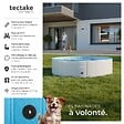 TECTAKE - Piscine pliable pour chien NELE gris/bleu - vignette