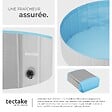 TECTAKE - Piscine pliable pour chien NELE gris/bleu - vignette