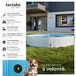 TECTAKE - Piscine pliable pour chien NELE gris/bleu - vignette