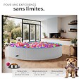 TECTAKE - Piscine pliable pour chien NELE gris/bleu - vignette