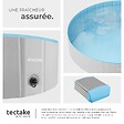 TECTAKE - Piscine pliable pour chien NELE gris/bleu - vignette