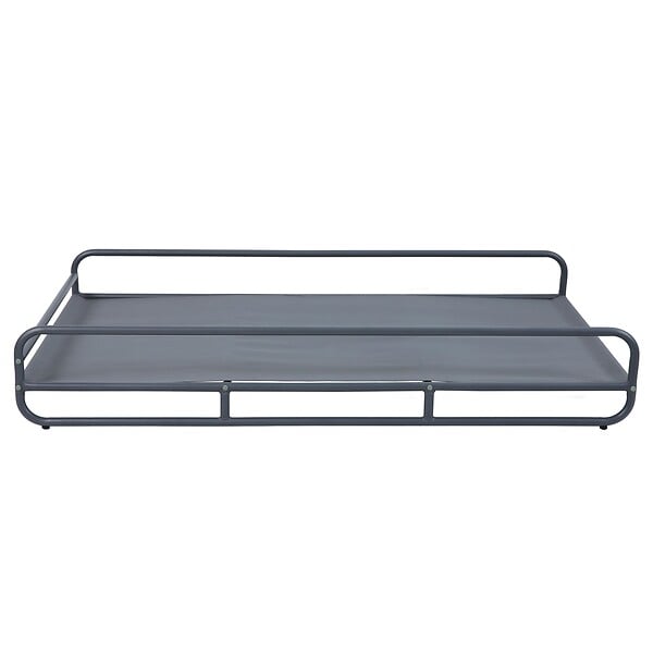 OVIALA - Structure pour méridienne de salon de jardin modulable gris - Mixi - large