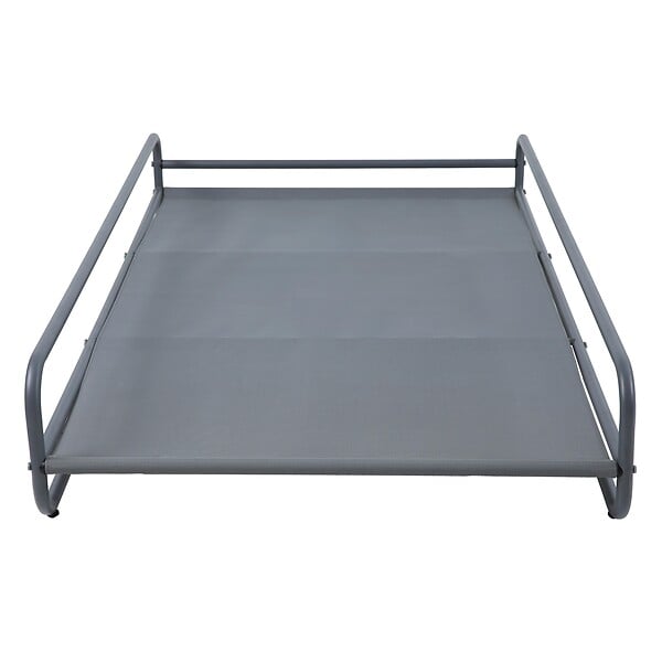 OVIALA - Structure pour méridienne de salon de jardin modulable gris - Mixi - large