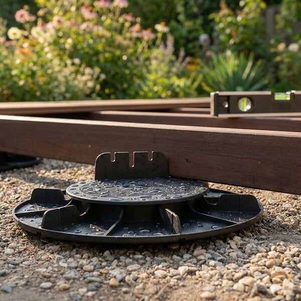 JOUPLAST - Plot terrasse bois réglable 20 à 30 mm - JOUPLAST - Carton de 60 plots - large