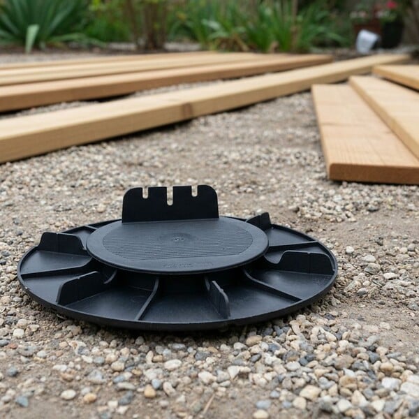 JOUPLAST - Plot terrasse bois réglable 20 à 30 mm - JOUPLAST - Carton de 60 plots - large