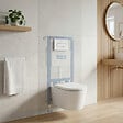 ROCA - Pack WC suspendu complet avec bâti-support Roca, cuvette sans bride et abattant soft-Close - vignette