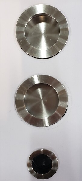 GD MENUISERIES - Porte Coulissante Tamera blanc H204 x L73 cm, coquilles, tire doigt - large