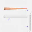 KORDO - Kit garde-corps silver avec main courante hêtre 2m pose à plat, Opalu KORDO - vignette