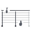 KORDO - Kit garde-corps aluminium gris anthracite 2m pose latérale, Opalu KORDO - vignette