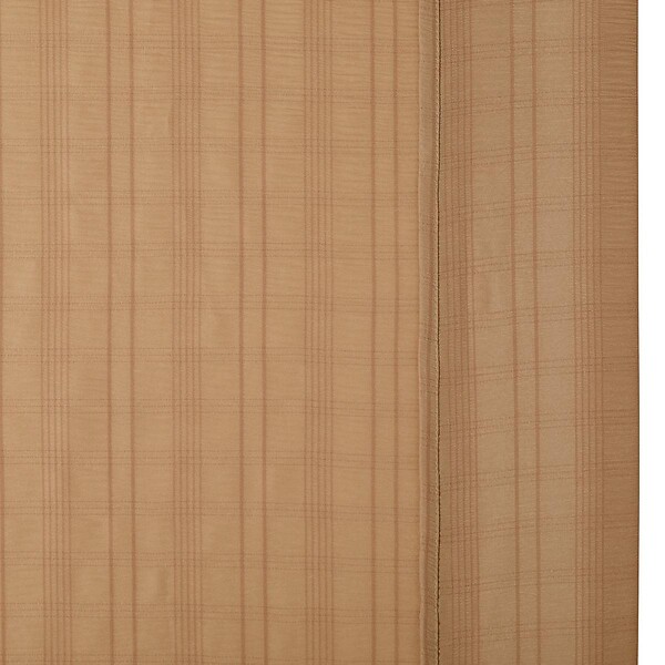 ATMOSPHERA - Voilage Noa motif rayures plissées140x240cm beige - large