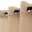 ATMOSPHERA - Voilage Mila rayures texturées140x240cm beige lin - vignette