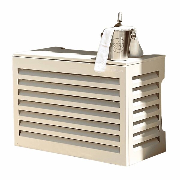 BEYOND BLUE - Cache climatisation - Venetian - Aluminium - Beige RAL9001 - Taille médium - Moyen  L 110 x H 80 x P 55 cm - large